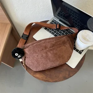 One-shoulder crossbody bag for women 2023 autumn and winter new trendy brand women's sports waist bag chest bag trendy